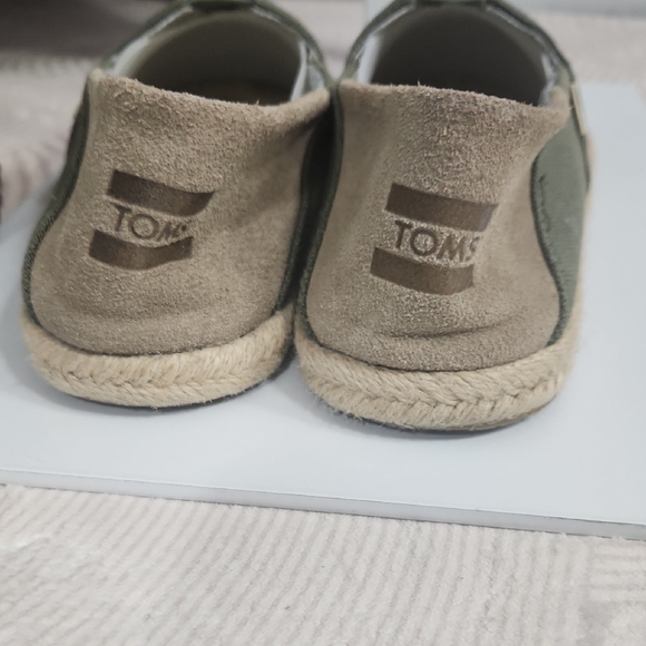 TOMS Olive Green Canvas Alpargata Espadrilles - Picture 6 of 11